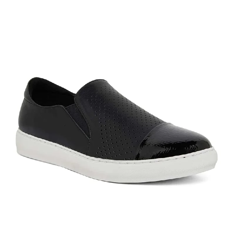 Celina Sneaker in Black Leather