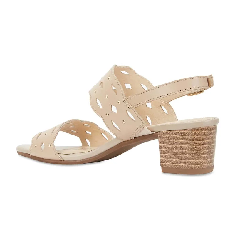 Debut Heel in Neutral Leather