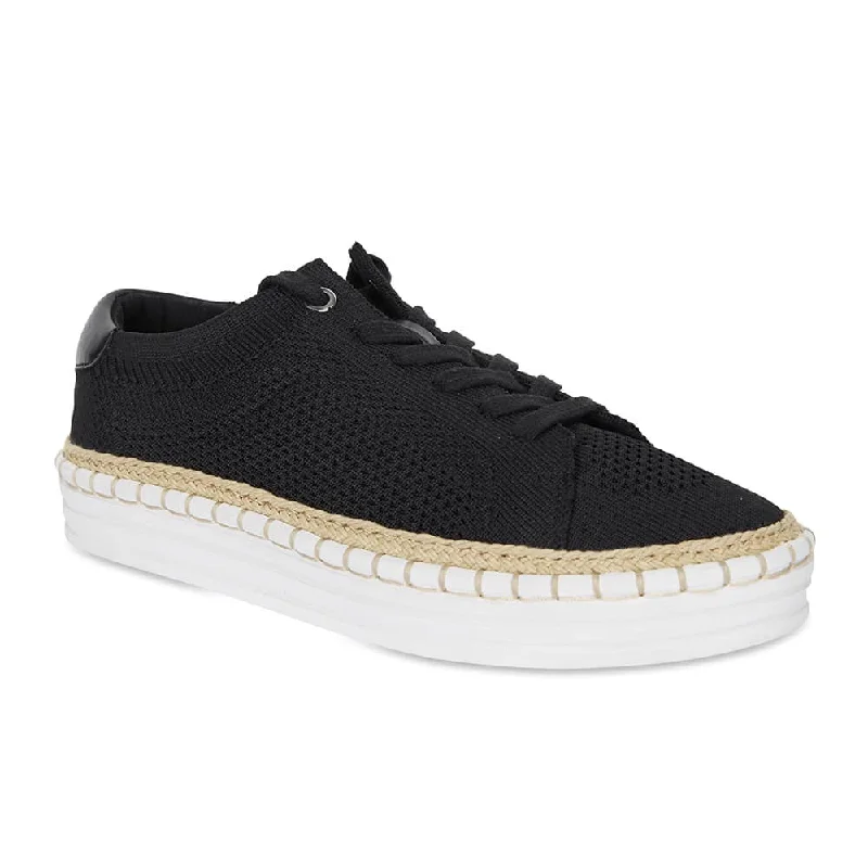 Herald Sneaker in Black Fabric