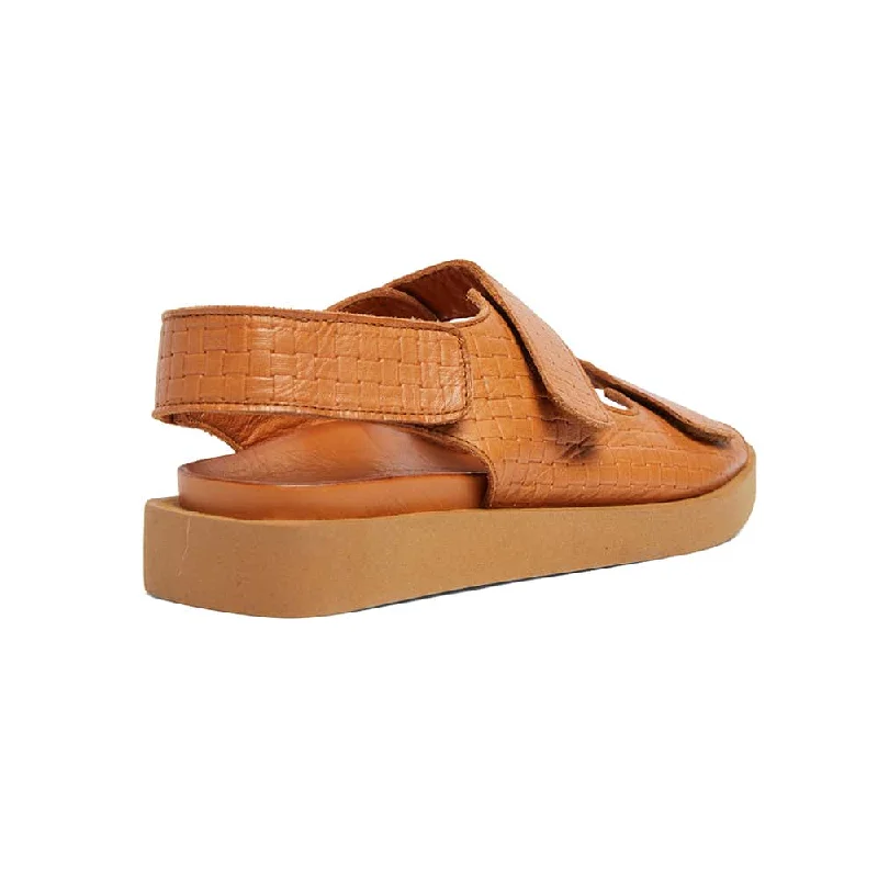 Java Sandal in Cognac Leather