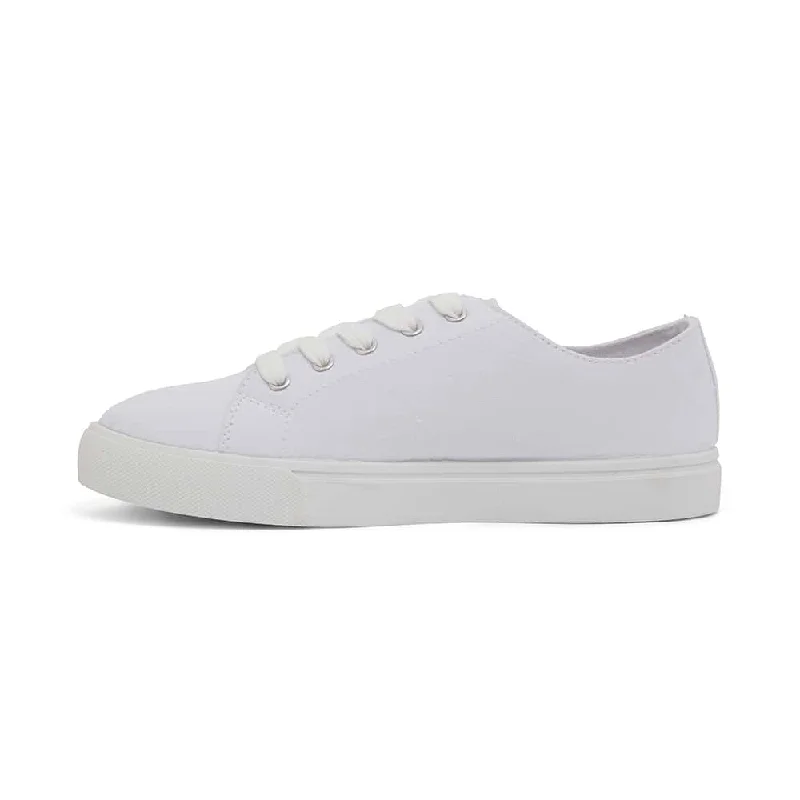 Rave Sneaker in White Canvas