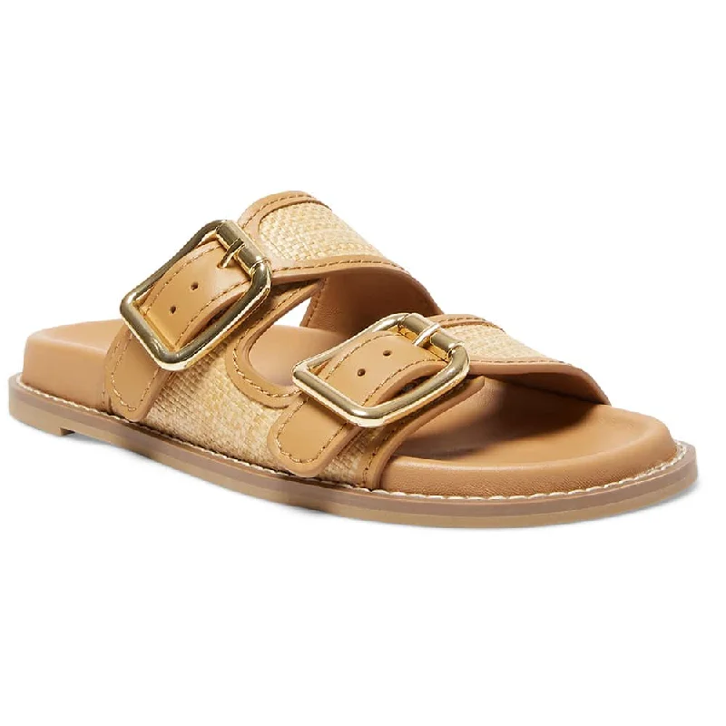 Romina Slide in Tan Leather