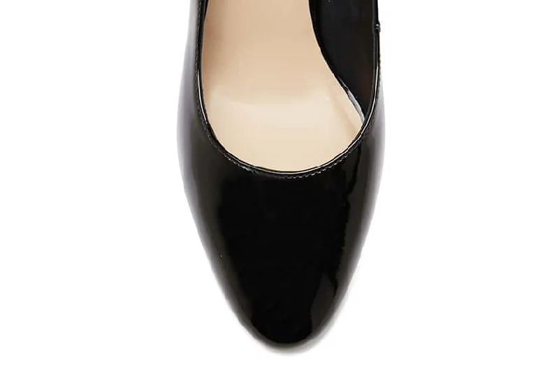 Upton Heel in Black Patent