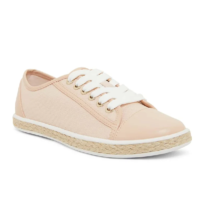 Yale Sneaker in Blush Canvas And Smooth