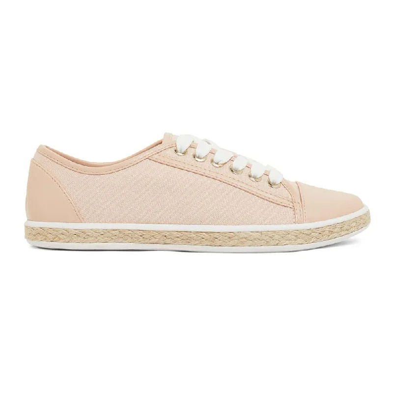 Yale Sneaker in Blush Canvas And Smooth