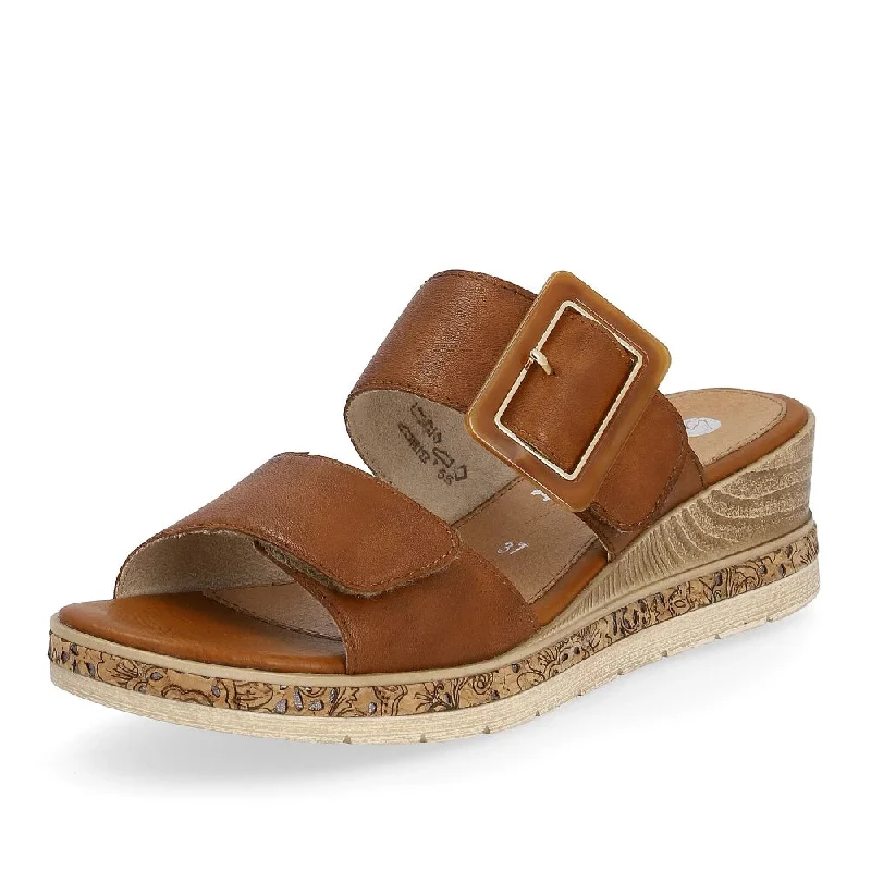 D3068-24 Two Strap Slide Chestnut