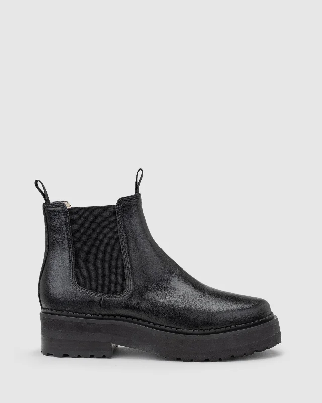 Queens Boot - Recycled Black