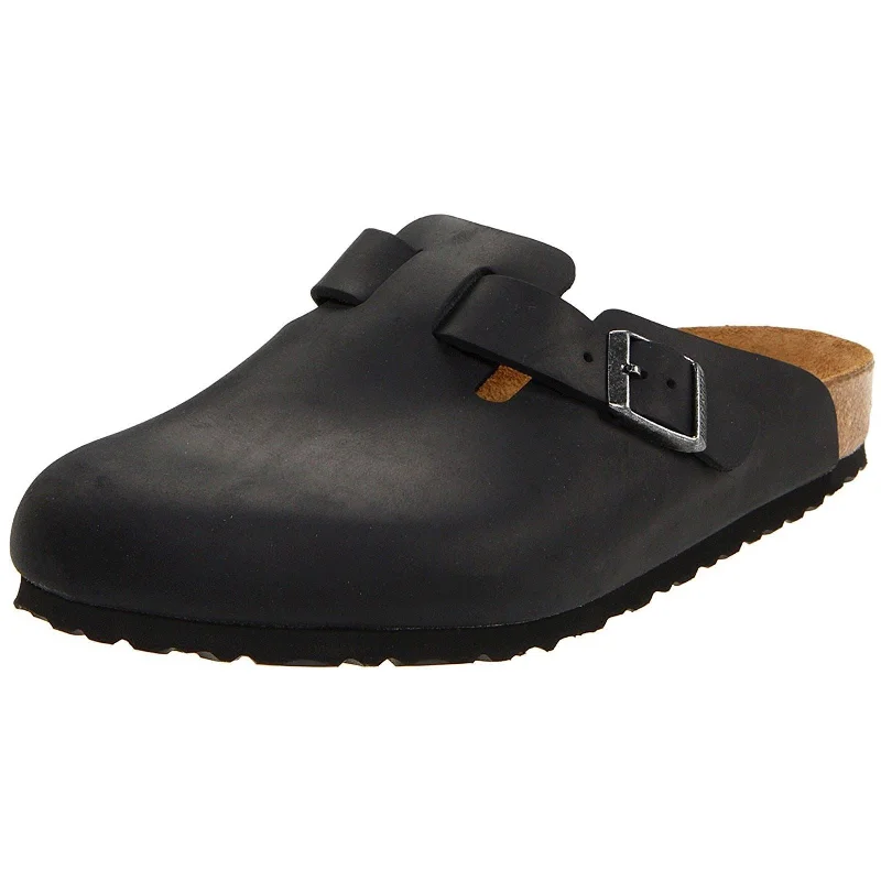 Boston Natural Leather Women's Clogs