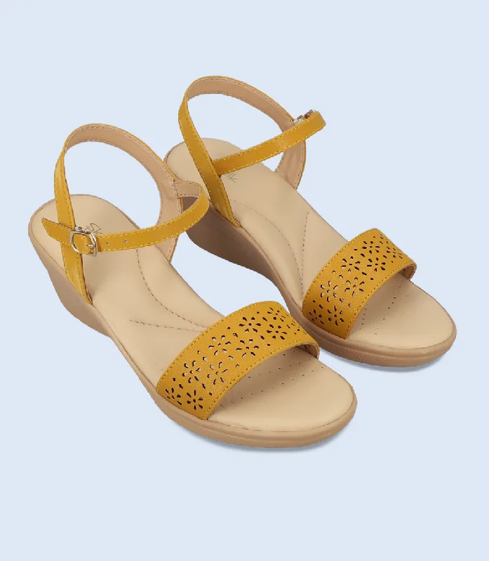 BW9261-MUSTARD-Women Comfort Sandal