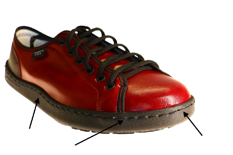 8 men's (9.5 women's) UTR- Urban Trekker Red - Stitched sole