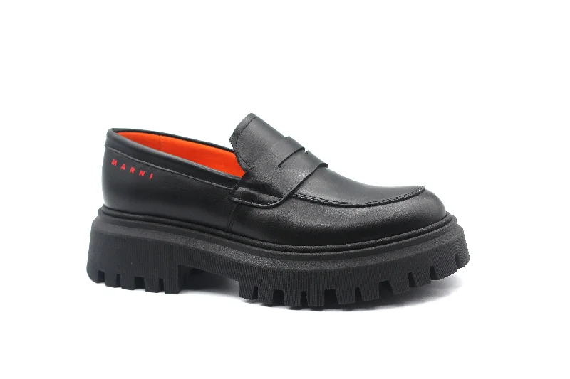 Marni Black Chunky Loafer