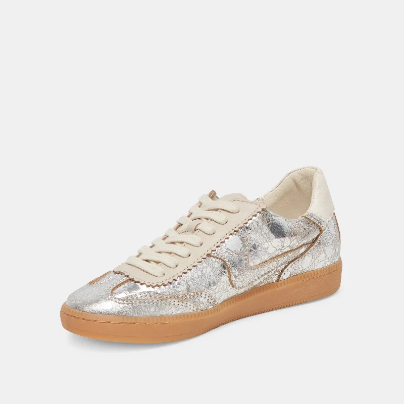 NOTICE SNEAKERS SILVER DISTRESSED LEATHER