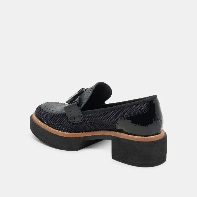 SANDEY LOAFERS BLACK MESH