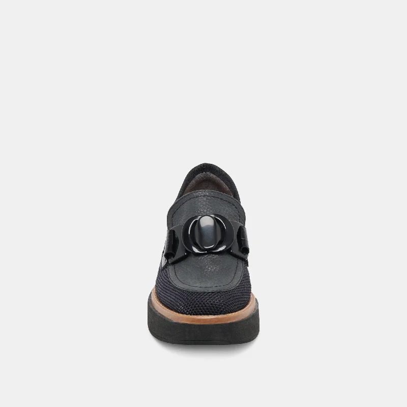 SANDEY LOAFERS BLACK MESH