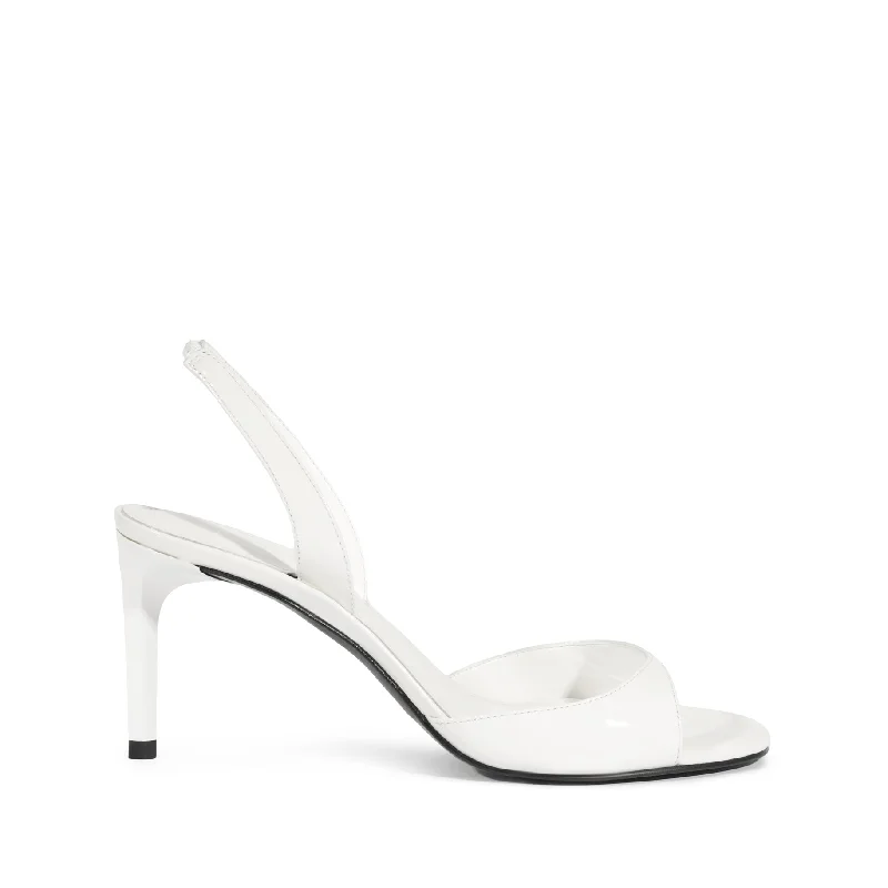 Scarlett Sling Mid Patent Leather Sandal