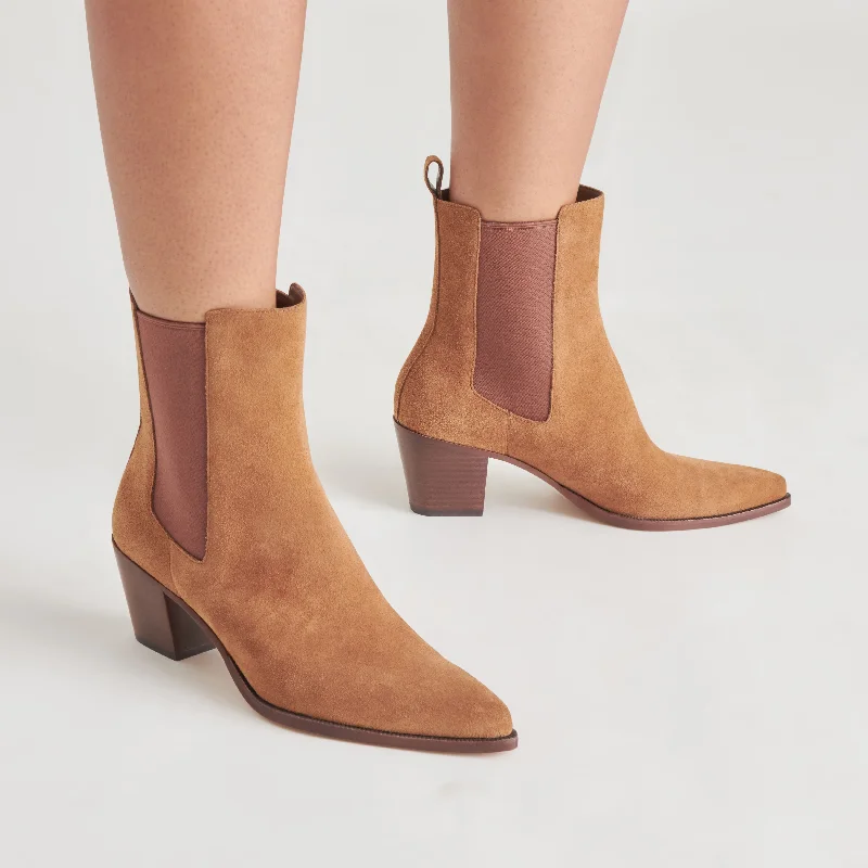 SHADIE H2O BOOTIES BROWN SUEDE