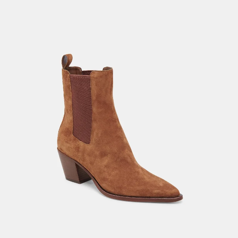 SHADIE H2O BOOTIES BROWN SUEDE