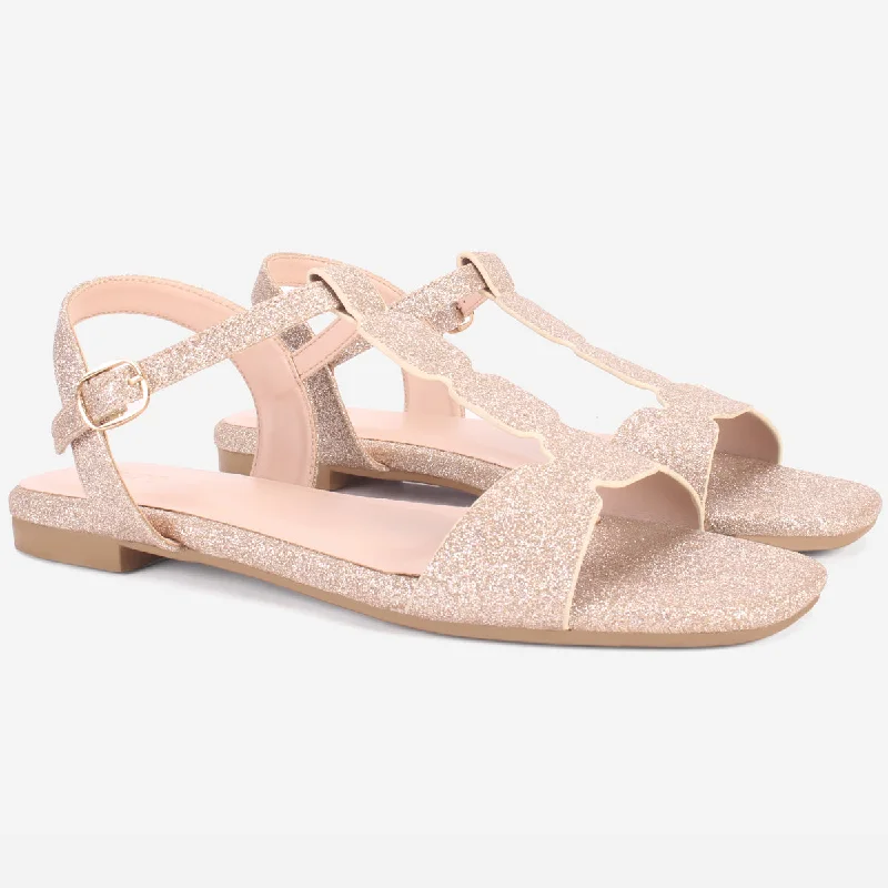 Womens ""BENNU"" Shimmery Summer Sandals