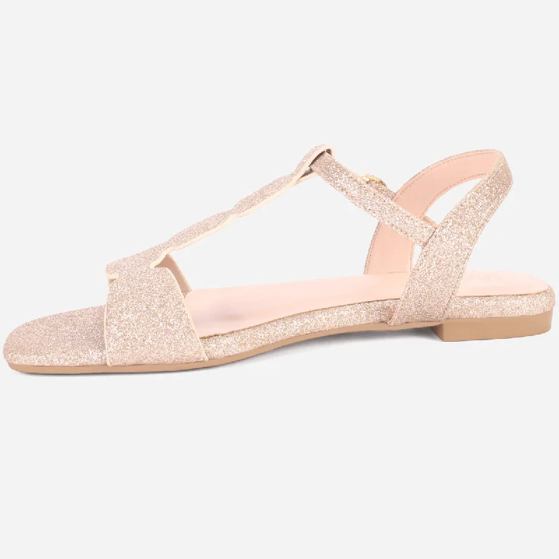 Womens ""BENNU"" Shimmery Summer Sandals